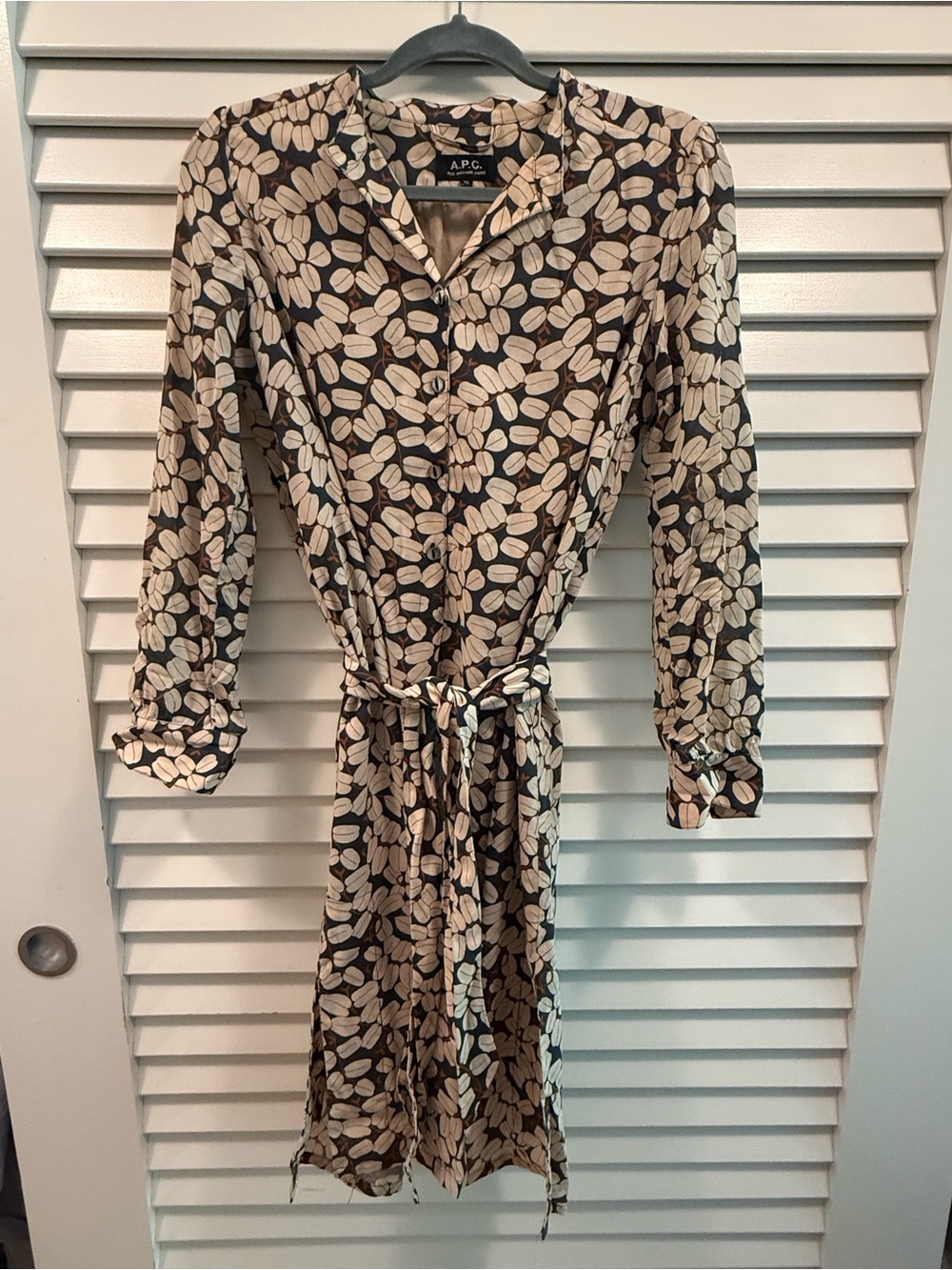 A.P.C. crepe silk shirtdress